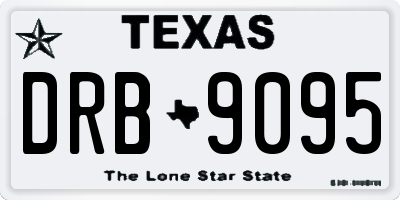 TX license plate DRB9095