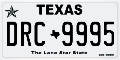 TX license plate DRC9995