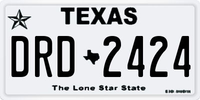 TX license plate DRD2424