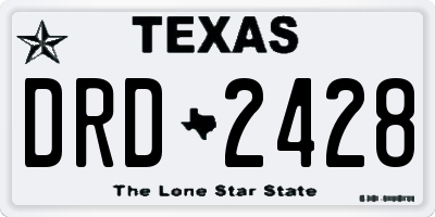 TX license plate DRD2428