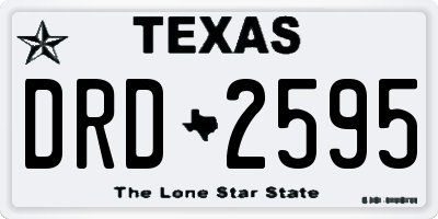 TX license plate DRD2595