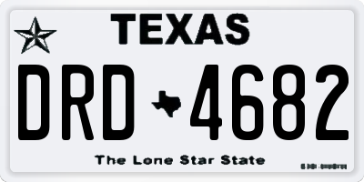 TX license plate DRD4682