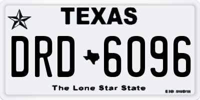 TX license plate DRD6096