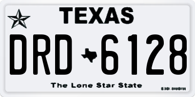 TX license plate DRD6128