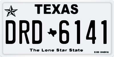 TX license plate DRD6141