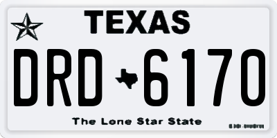 TX license plate DRD6170