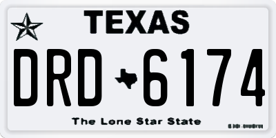 TX license plate DRD6174