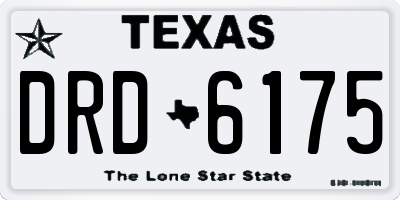 TX license plate DRD6175