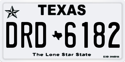 TX license plate DRD6182