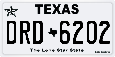 TX license plate DRD6202