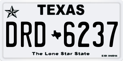 TX license plate DRD6237