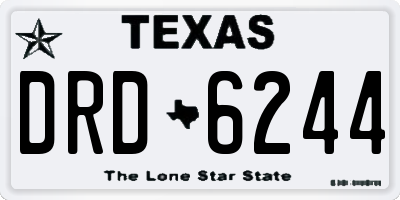 TX license plate DRD6244