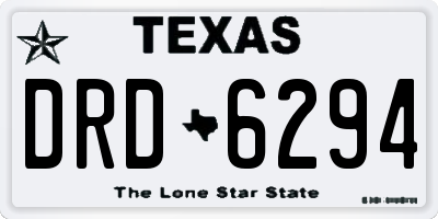 TX license plate DRD6294