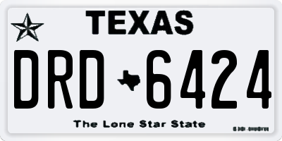 TX license plate DRD6424