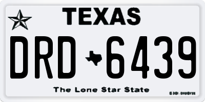 TX license plate DRD6439