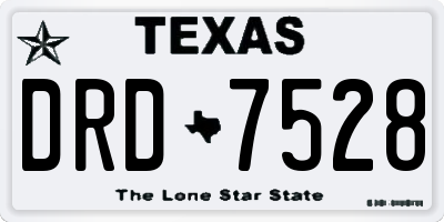 TX license plate DRD7528