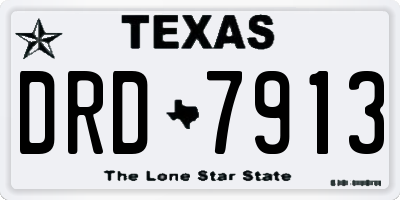 TX license plate DRD7913