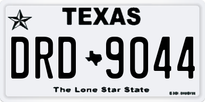 TX license plate DRD9044