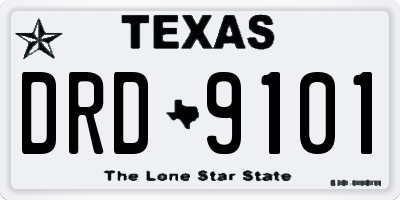 TX license plate DRD9101