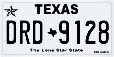 TX license plate DRD9128