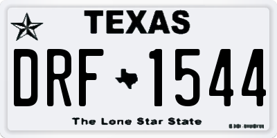 TX license plate DRF1544