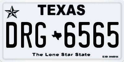 TX license plate DRG6565