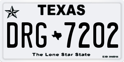 TX license plate DRG7202