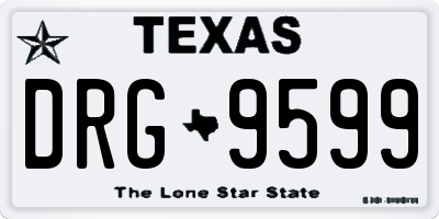 TX license plate DRG9599