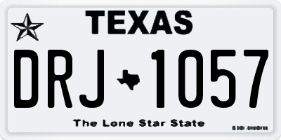 TX license plate DRJ1057