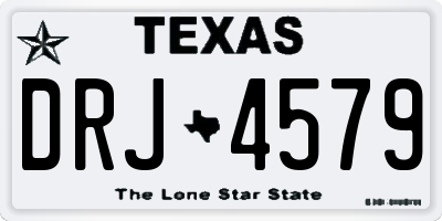 TX license plate DRJ4579