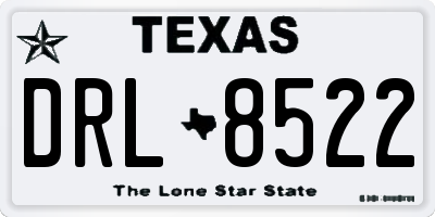 TX license plate DRL8522