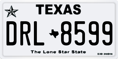 TX license plate DRL8599