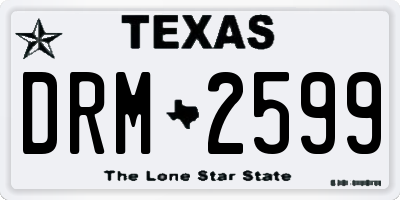 TX license plate DRM2599