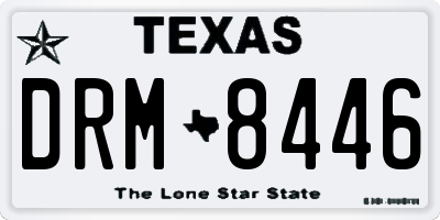 TX license plate DRM8446