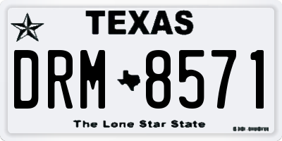 TX license plate DRM8571