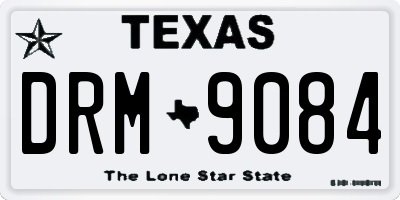 TX license plate DRM9084