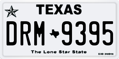 TX license plate DRM9395