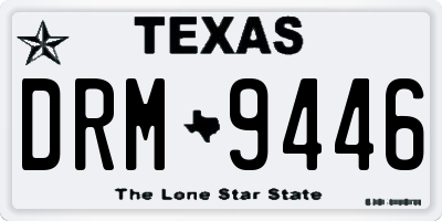 TX license plate DRM9446