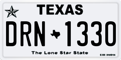 TX license plate DRN1330