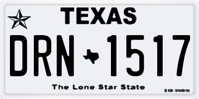 TX license plate DRN1517