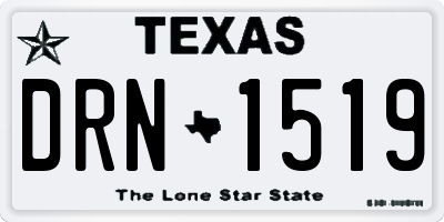 TX license plate DRN1519