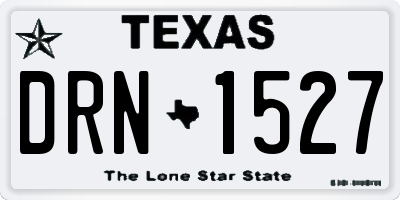 TX license plate DRN1527