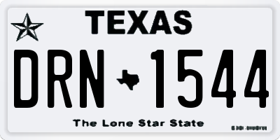 TX license plate DRN1544