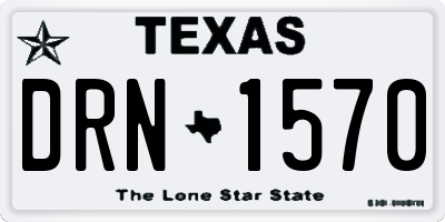 TX license plate DRN1570