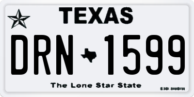 TX license plate DRN1599