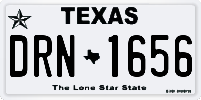 TX license plate DRN1656
