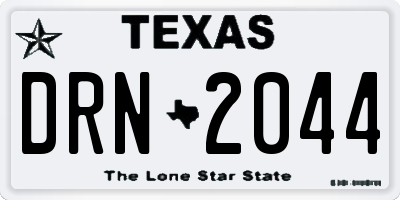 TX license plate DRN2044