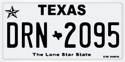 TX license plate DRN2095