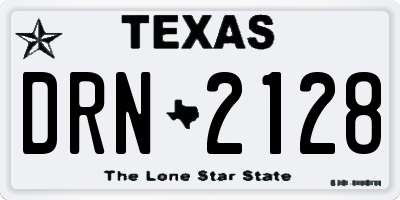 TX license plate DRN2128