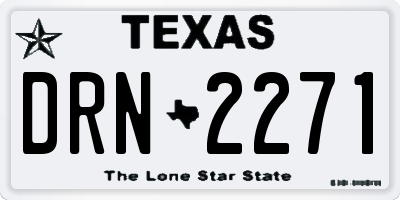 TX license plate DRN2271